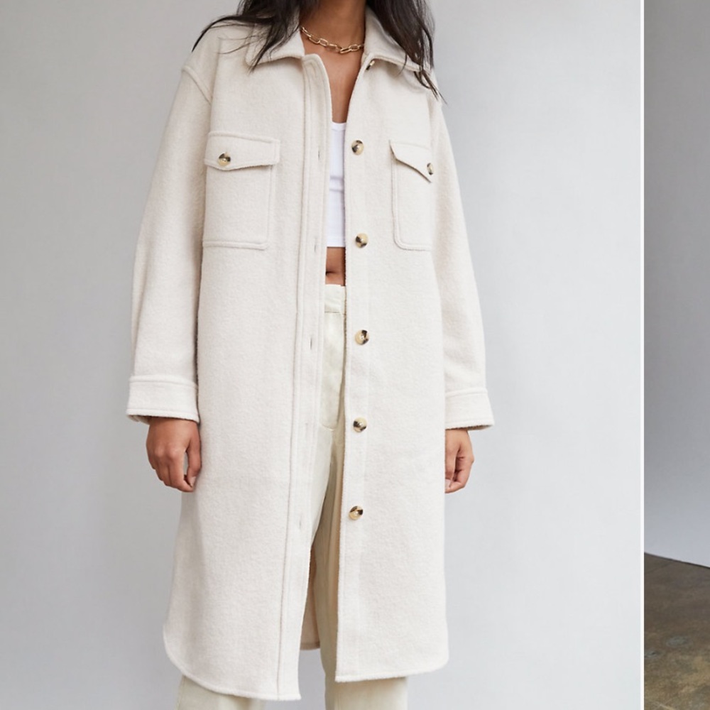 Wilfred Free
The Ganna Long Shirt Jacket
